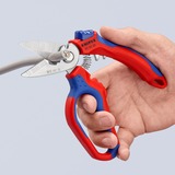 KNIPEX Tijeras de electricista anguladas rojo/Azul