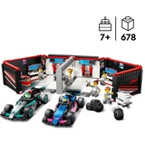 LEGO Garaje de F1® con Coches Mercedes-AMG y Alpine, Juegos de construcción Juego de construcción, 7 año(s), Plástico, 678 pieza(s), 1,31 kg