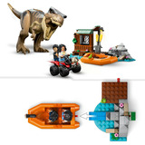 LEGO Huida por el Río y T. rex a la Caza, Juegos de construcción Juego de construcción, 5 año(s), Plástico, 199 pieza(s), 505 g