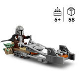 LEGO Star Wars El Mandaloriano y Grogu en su Speeder Bike, Juegos de construcción 