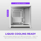 NZXT H6 RGB+ ( 2026 ) Todo Blanco, Cajas de torre blanco