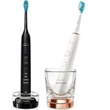 Philips Sonicare DiamondClean 9000 series DiamondClean 9000 HX9914/57 Cepillo dental recargable, Cepillo de dientes eléctrico multicolor, Adulto, Cepillo dental sónico, Cuidados diarios, Limpieza profunda, Cuidado de las encías, Blanqueador, Negro, Blanco, AC/Batería, Batería integrada