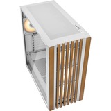 Sharkoon Rebel C70G RGB, Cajas de torre blanco/Madera