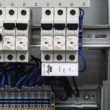 Shelly 3EM-63T Gen3, modelo con terminal plano, 0%, Instrumento de medición blanco