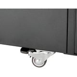 SilverStone Juego con 2 ruedas giratorias conectadas de 360° SST-RAC-SRW-002, Caja de rack negro
