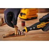Stanley Mini amoladora/grabador inalámbrico, 18 Voltios, Herramienta multifunción negro/Amarillo
