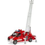 bruder MB Sprinter Bomberos con módulo de luz y sonido, Automóvil de construcción rojo/blanco