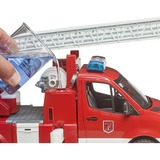 bruder MB Sprinter Bomberos con módulo de luz y sonido, Automóvil de construcción rojo/blanco