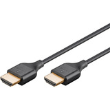 goobay Cable HDMI delgado de alta velocidad con Ethernet, 8K @ 60Hz negro