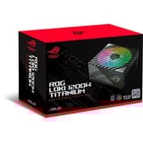 ASUS ROG -LOKI-1200T-SFX-L-GAMING unidad de fuente de alimentación 1200 W 20+4 pin ATX Negro, Plata, Fuente de alimentación de PC blanco, 1200 W, 100 - 240 V, 1200 W, Activo, 110 W, 1200 W