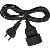 Brennenstuhl Cable de extensión de plástico para interior, 5 metros, Cable alargador negro