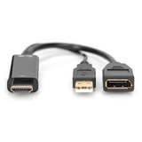 Digitus Adaptador 4K HDMI a DisplayPort negro
