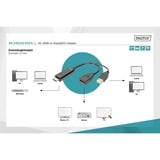 Digitus Adaptador 4K HDMI a DisplayPort negro