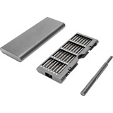 Digitus Juego de destornilladores para mecánica de precisión, Conjuntos de bits gris