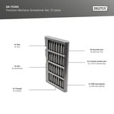 Digitus Juego de destornilladores para mecánica de precisión, Conjuntos de bits gris