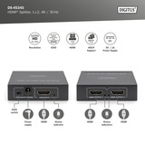 Digitus Splitter HDMI 4K, 1x2 negro