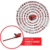 EINHELL GE-CH 1846 Li Kit, Cortasetos rojo/Negro