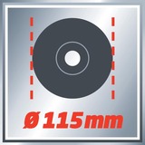 EINHELL TE-AG 115/600, Amoladora angular rojo/Negro