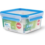 Emsa Envase hermético CLIP & CLOSE, Caja transparente/Azul