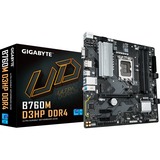 GIGABYTE B760M D3HP DDR4, Placa base negro/Gris
