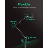 ICY BOX IB-MAG103B-T Soporte de brazo para micrófono negro, Soporte de brazo para micrófono, Base para escritorio, Negro, Aluminio, Plástico, Acero, 3/8", China