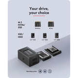 ICY BOX IB-RD3722, Carcasa RAID negro