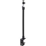 Kensington Abrazadera telescópica en forma de C A1000, Soporte negro, Soporte de escritorio para micrófono, Base para escritorio, Negro, MIL-STD-810H Method 504.3 Contamination by Fluids, 695 g, 51 mm