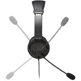 Kensington Auriculares USB-A clásicos con micrófono, Auriculares con micrófono negro, Alámbrico, Llamadas/Música, 163 g, Auriculares, Negro