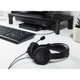 Kensington Auriculares USB-A clásicos con micrófono, Auriculares con micrófono negro, Alámbrico, Llamadas/Música, 163 g, Auriculares, Negro