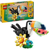 LEGO Creator Fauna Salvaje: Tucán Tropical, Juegos de construcción Juego de construcción, 7 año(s), Plástico, 225 pieza(s), 323 g