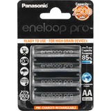 Panasonic eneloop pro Batería recargable AA Batería recargable, AA, 4 pieza(s), 2500 mAh, Negro