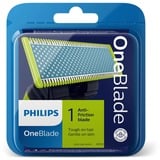 Philips Norelco OneBlade OneBlade QP215/50 Antifricción, Hoja plateado/Verde claro, Cuchilla de afeitar, Multicolor, 4 mes(es), Philips, Philips OneBlade, 1 pieza(s)