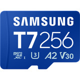 Samsung T7 microSDXC 256 GB, Tarjeta de memoria azul