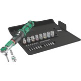 Wera Drehmomentschlüssel Safe-Torque A2 Set 1, 23 piezas, Llave de torsión negro/Verde