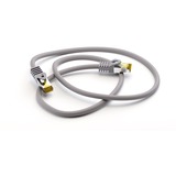 goobay 91585 cable de red Gris 1 m Cat7 S/FTP (S-STP) gris, 1 m, Cat7, S/FTP (S-STP), RJ-45, RJ-45