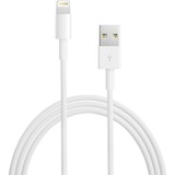 Apple Lightning - USB 2 m Blanco, Cable blanco, 2 m, Lightning, USB A, Blanco, USB 2.0, iPhone 5/5c/5s, iPad 4 gen, iPad mini, iPod nan 7 gen, iPod touch 5 gen