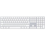 Apple MQ052D/A teclado Bluetooth QWERTZ Alemán Blanco plateado/blanco, Completo (100%), Inalámbrico, Bluetooth, QWERTZ, Blanco