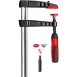 BESSEY TG16-2K abrazadera Abrazadera de barra 16 cm Aluminio, Negro, Rojo, Gato negro/Rojo, Abrazadera de barra, Plancha, De plástico, 16 cm