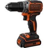 BLACK+DECKER Atornillador inalámbrico BL186K, 18Voltios, Taladro/destornillador negro/Naranja