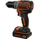BLACK+DECKER Atornillador inalámbrico BL186K, 18Voltios, Taladro/destornillador negro/Naranja