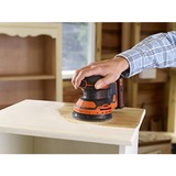 BLACK+DECKER BDCROS18 lijadora portátil Lijadora orbital 12000 RPM Negro, Naranja naranja/Negro, Lijadora orbital, Negro, Naranja, 12000 RPM, 1,3 mm, 82,5 dB, 71,5 dB