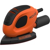 BLACK+DECKER BEW230K Lijadora orbital 11000 RPM Negro, Naranja 55 W, Lijadora Delta naranja/Negro, Lijadora orbital, Negro, Naranja, 11000 RPM, 76 dB, 65 dB, Corriente alterna