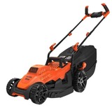 BLACK+DECKER BLACK+DECKER BEMW461BH-QS Tondeuse à Gazon Filaire 6 Hauteurs, 1400 W, Orange, 34 cm, Cortacésped naranja/Negro, 1400 W, Orange, 34 cm