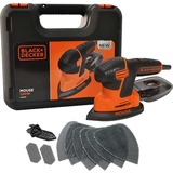 BLACK+DECKER BLACK+DECKER KA2500K Levigatrice Multifunzione Mouse, Velocità 14.000 Giri/Min, 120 W, Lijadora Delta naranja/Negro, Velocità 14.000 Giri/Min, 120 W