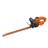 BLACK+DECKER Black + Decker Elektro-Heckenschere (500W, 50 cm Schwertlänge, 22 mm Schnittstärke, Bügel-Zweithandgriff und transparentem Handschutz, für mittlere bis große Hecken), Cortasetos naranja/Negro, 50 cm Schwertlänge, 22 mm Schnittstärke, Bügel-Zweithandgriff und transparentem Handschutz, für mittlere bis große Hecken)