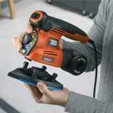 BLACK+DECKER Black + Decker KA280K Multiponceuse Autoselect 2 Vitesses, Lijadora múltiple naranja/Negro, Multilijadora, 8500 RPM, 13000 RPM, 220 W, 230 V, 12,5 cm