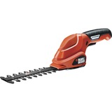 BLACK+DECKER GSL300 Tijera arreglasetos y cortacésped a batería Cuchilla doble 600g tijera cortasetos eléctrica, Tijeras arreglasetos naranja/Negro, Tijera arreglasetos y cortacésped a batería, 15 cm, Cuchilla doble, 8 mm, 800 spm, Rojo