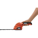 BLACK+DECKER GSL300 Tijera arreglasetos y cortacésped a batería Cuchilla doble 600g tijera cortasetos eléctrica, Tijeras arreglasetos naranja/Negro, Tijera arreglasetos y cortacésped a batería, 15 cm, Cuchilla doble, 8 mm, 800 spm, Rojo