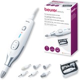 Beurer MP 42 Set de manicura/pedicura, Cuidado de uñas blanco/Plateado