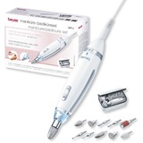 Beurer MP 62 Set de manicura/pedicura, Cuidado de uñas blanco/Plateado